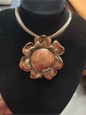 Chico's Antique Gold-Tone Chain Necklace vintage piece